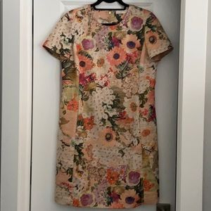 Tory Burch Floral Tweed Kaley Dress